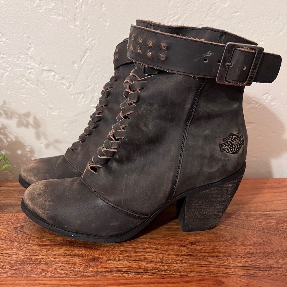 Harley-Davidson Women's Brown Ankle Boots